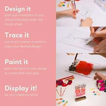 TUR Walnut Wood Sign Holders - 15 Elegant Displays for Events