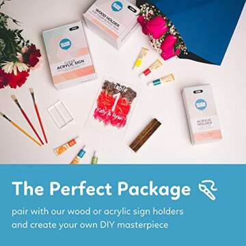 TUR Walnut Wood Sign Holders - 15 Elegant Displays for Events