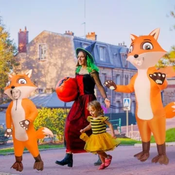 Anroog Inflatable Fox Costume for Adults Fun Cosplay Costume