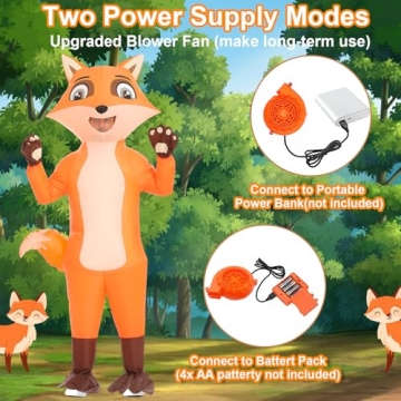 Anroog Inflatable Fox Costume for Adults Fun Cosplay Costume