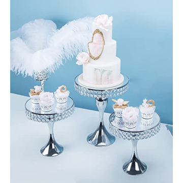 Elegant 11 PCS Silver Cake Stand Set for Every Occasion