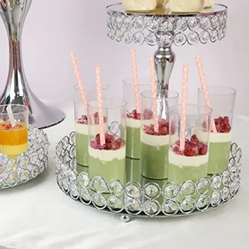 Elegant 11 PCS Silver Cake Stand Set for Every Occasion