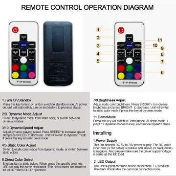 Vinyl Guitar Wall Clock with LED Illusion - 12 Inch