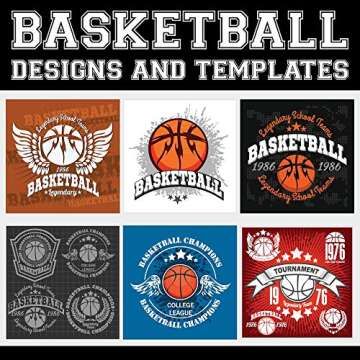 Sports Designs Clipart-Vector Clip Art Images-T-Shirt Graphics and Template CD