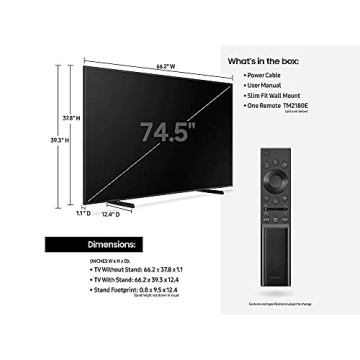 SAMSUNG 75-Inch Frame Series 4K Smart TV with Art Mode
