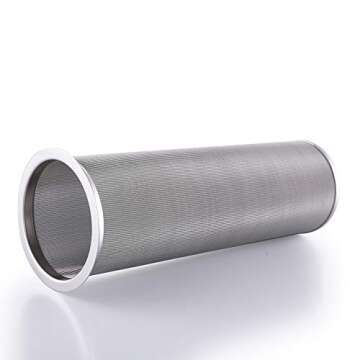 MODERNJOE'S Premium Infuser Cold Brew Coffee Maker for 2 Quart Wide Mouth Mason Jars. Cold Brew Coffee Filter. Iced Coffee and Tea. Heavy Duty Gauge 100 Micron Mesh 304 Stainless Steel