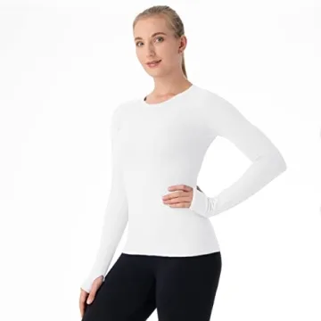 MathCat Seamless Workout Shirt Women Long Sleeve Yoga Top