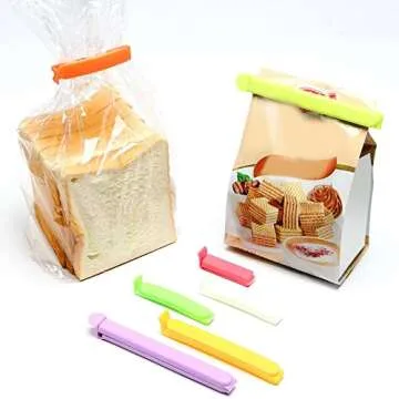 ANPHSIN Set of 38 Plastic Chip Clips Bag Sealing Clips for Food and Snack Storage (2.3 in, 3.6 in, 5 in, 6.3 in)