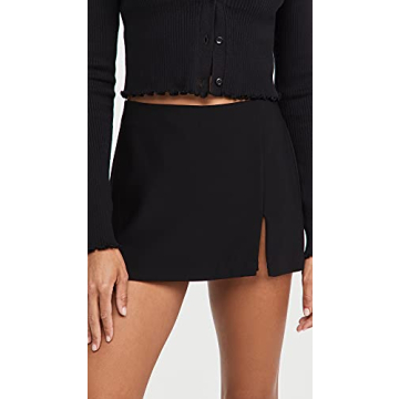 Amanda Uprichard Dale Skort in Black for Stylish Comfort