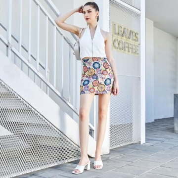 Chic CAMSSOO White Heels for Women - Comfort Meets Style