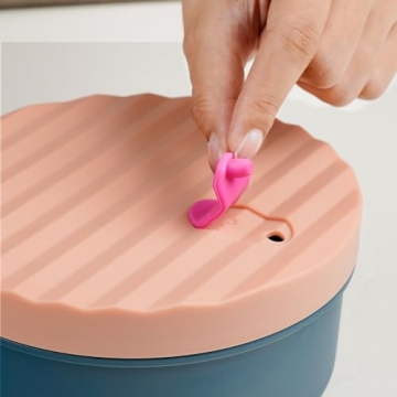 AI LOVE PEACE Microwave Ramen Bowl, Noodle Bowl, Portable Ramen Cooker, Instant Ramen Noodle Bowls, Microwave Pasta Cooker,Microwave Safe Soup Bowl,Dorm Microwave Ramen Pot, BPA Free(Pink)