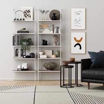 Nathan James Theo 5-Shelf Modern Bookcase for Stylish Storage