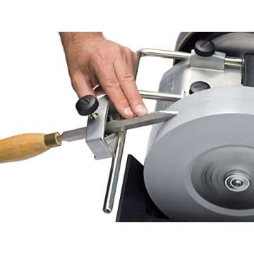 Straight or Curved Edge Sharpener Tormek SVS-50. The Multi-Jig For Sharpening Skew Chisels, Gouges, Beading Tools, and More. Sharpens Curved or Straight Blade Edges.