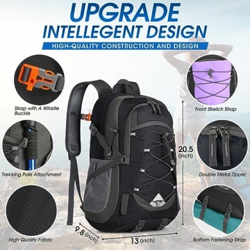 Lightweight 40L Hiking Backpack - Waterproof & Foldable
