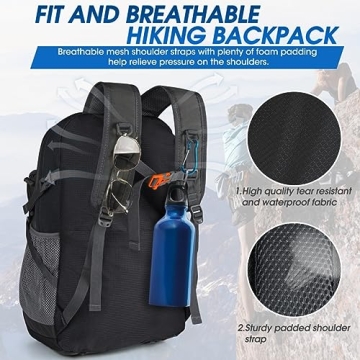 Lightweight 40L Hiking Backpack - Waterproof & Foldable