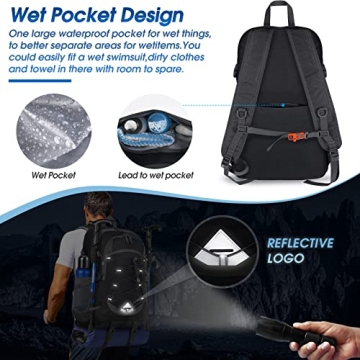 Lightweight 40L Hiking Backpack - Waterproof & Foldable