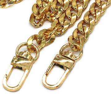 Model Worker DIY Iron Flat Chain Strap Handbag Chains Purse Chain Straps Shoulder Cross Body Replace...