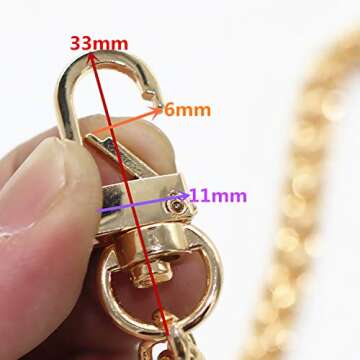 Model Worker DIY Iron Flat Chain Strap for Handbags