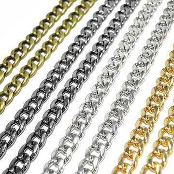 Model Worker DIY Iron Flat Chain Strap for Handbags