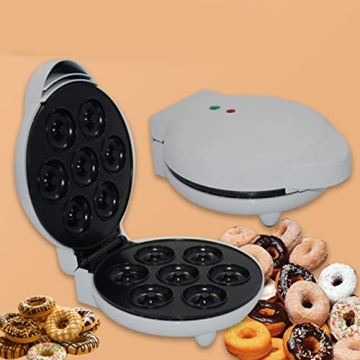 Mini Donut Maker Machine, Non Stick Portable Electric Doughnut Maker Pan for Home Snacks Dessert wit...