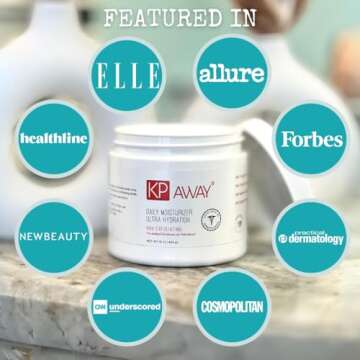 KPAWAY Keratosis Pilaris Treatment Lipid Repair Emollient, Baby Friendly, Strawberry Legs Treatment, Keratosis Pilaris Lotion 16oz