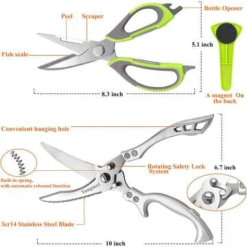 Yangmei Stainless Steel Multipurpose Scissors