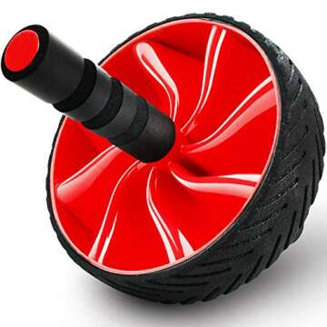 N1Fit Ab Roller Wheel - Sturdy Ab Workout Equipment for Core Workout - Ab Exercise Equipment as Abdominal Muscle toner - Ab exercise equipment used as at home workout equipment for both Men & Women