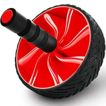 N1Fit Ab Roller Wheel - Sturdy Ab Workout Equipment for Core Workout - Ab Exercise Equipment as Abdominal Muscle toner - Ab exercise equipment used as at home workout equipment for both Men & Women