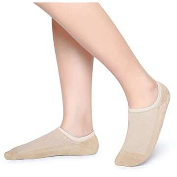 Henwarry Women's Thick Cushion Ankle Socks - Comfortable & Stylish