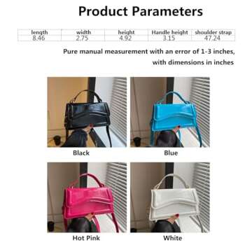 XMLiZhiGu Small Crossbody Bag，Cute Purse for Women trendy，Girls Top Handle Clutch Handbag White