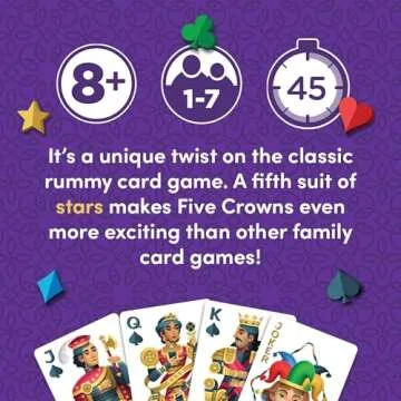 PlayMonster Five Crowns Card Game in Collectible Tin