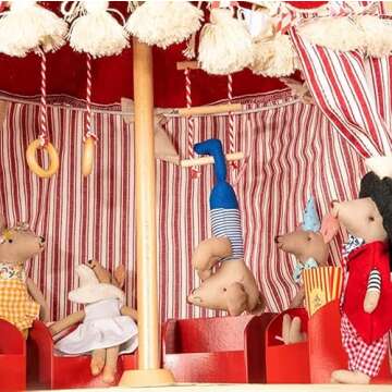 LEVLOVS Mouse in Heart Suitcase Plush Toy Gift