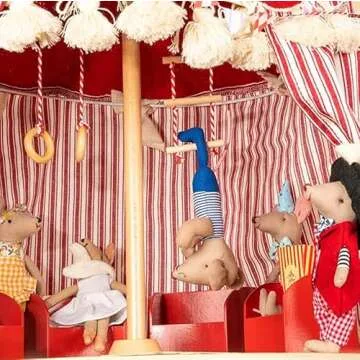 LEVLOVS Mouse in Heart Suitcase Plush Toy Gift