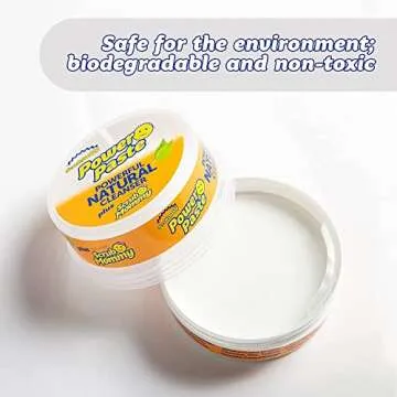 D&W Scrub Daddy All Purpose Cleaning Paste Kit-Includes PowerPaste and Dye-Free Scrub Mommy Dual-Sided Scrubber -1ct