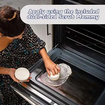 D&W Scrub Daddy All Purpose Cleaning Paste Kit-Includes PowerPaste and Dye-Free Scrub Mommy Dual-Sided Scrubber -1ct