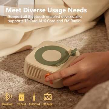 Baolira Retro Bluetooth Speaker, Old Fashioned Classic Style Bluetooth Speaker, Portable Bluetooth Speaker for Office Home Decor, Vintage Bluetooth Speaker, Birthday Gifts Ideas