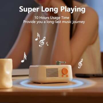 Baolira Retro Bluetooth Speaker, Old Fashioned Classic Style Bluetooth Speaker, Portable Bluetooth Speaker for Office Home Decor, Vintage Bluetooth Speaker, Birthday Gifts Ideas