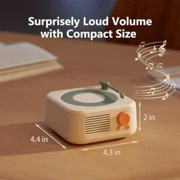 Baolira Retro Bluetooth Speaker, Old Fashioned Classic Style Bluetooth Speaker, Portable Bluetooth Speaker for Office Home Decor, Vintage Bluetooth Speaker, Birthday Gifts Ideas