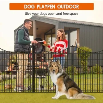 No Dig Decorative Garden Fence 12 Panels 33"H