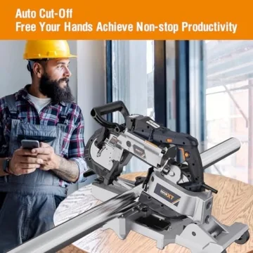 MAXXT 10 Amp 5 Inch Deep Cut Portable Bandsaw for Metal Wood