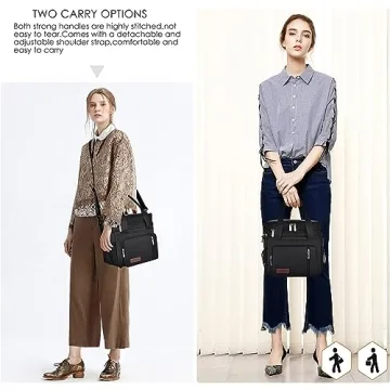 MIYCOO Insulated Lunch Bag & Box for Adults - Black