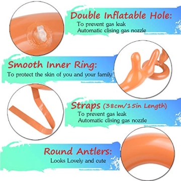 Inflatable Reindeer Ring Toss Game Family Christmas Party Fun