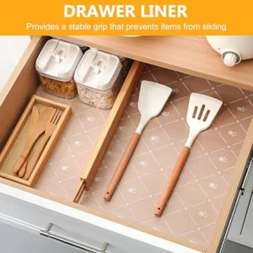 Premium INNOLITES Kitchen Drawer Shelf Liner Waterproof Non-Slip
