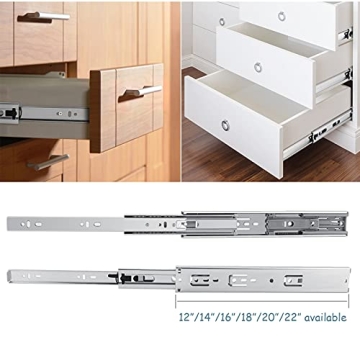 Gobrico Hydraulic Soft-Close Drawer Slides 12in 55lb