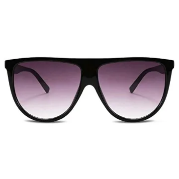FEISEDY Vintage Flat Top Sunglasses with UV400 Protection