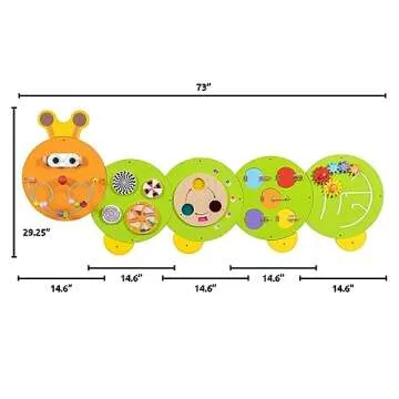 Caterpillar Activity Wall Panels for Toddlers | 8 Fun Activities