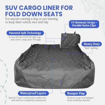 Protect Your SUV with the 4Knines Durable Cargo Liner, Waterproof & Easy to Clean!