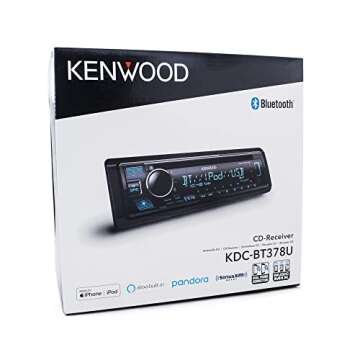 KENWOOD KDC-BT378U CD Car Stereo with Bluetooth, USB