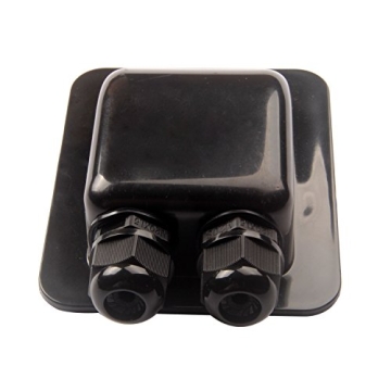 Link Solar Weatherproof ABS Double Cable Entry Gland for RV, Boat, and Camper