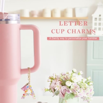 Personalized Letter Charm for Stanley Tumbler - Cute & Stylish